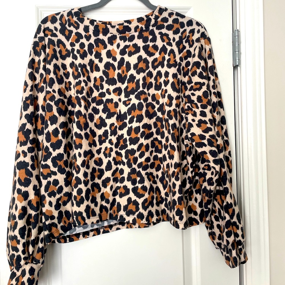 Dry Goods cheetah print sweater